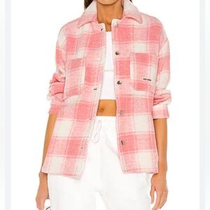 Pink and White plaid Twiggy jacket by Local  Heroes XS
